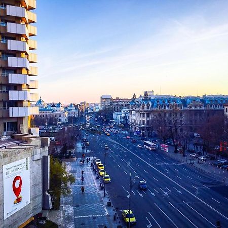 Central Studio Across From Intercontinental Bucureşti Exterior foto
